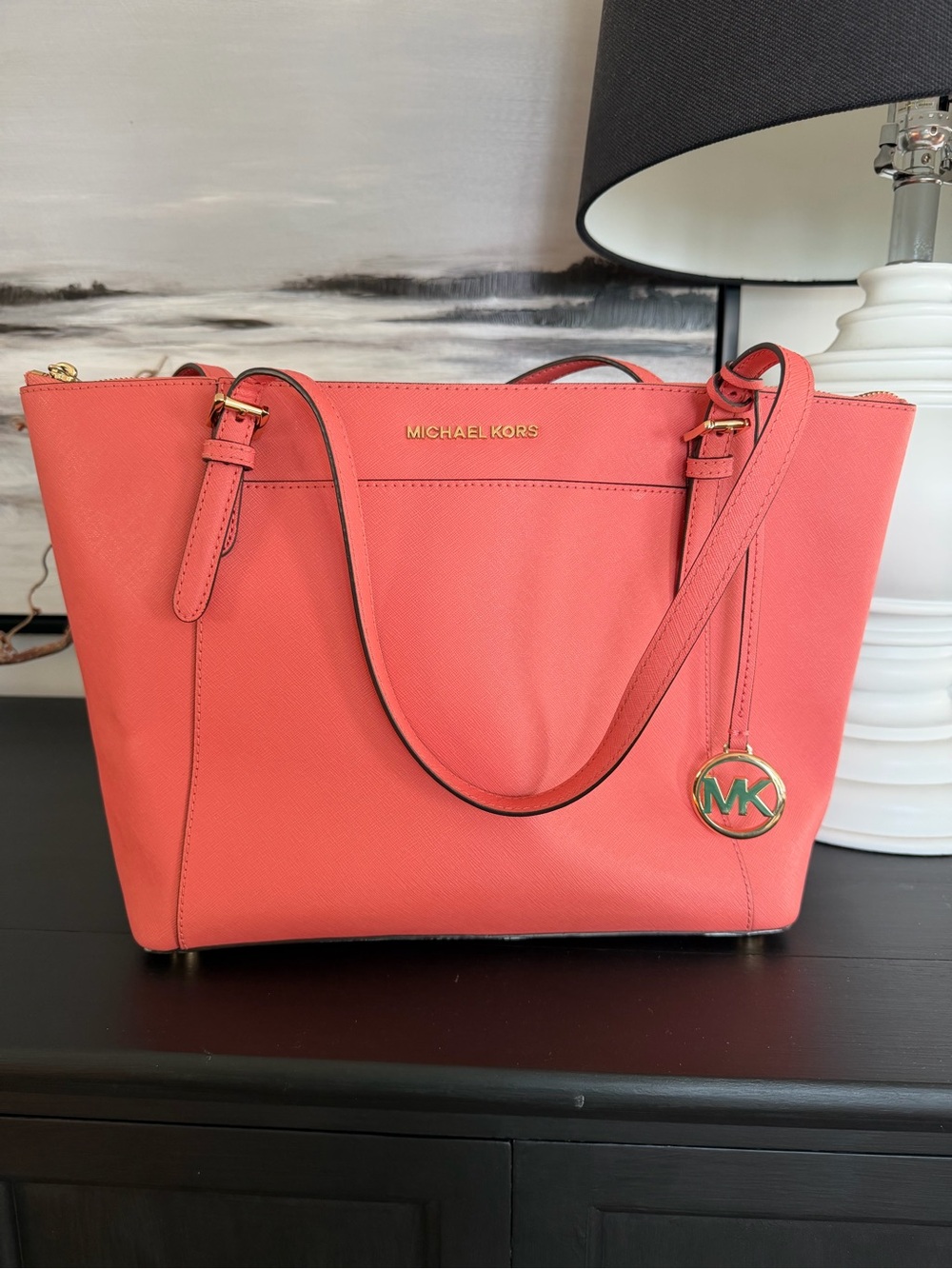 Michael Kors Ciara Large Top Zip Tote - Saffiano Leather